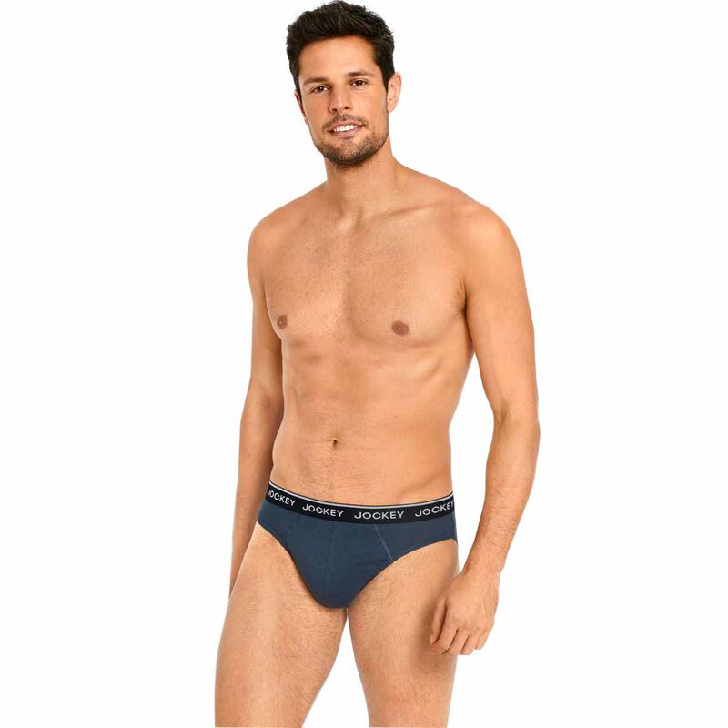 Jockey Mens Attached Elastic Briefs (4 Pack) image number 2